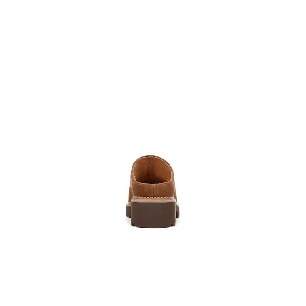 Vionic Fairfax Hazelnut Suede Leather Supportive Mule Clog Lug Sole Women’s 10 - Picture 3 of 12